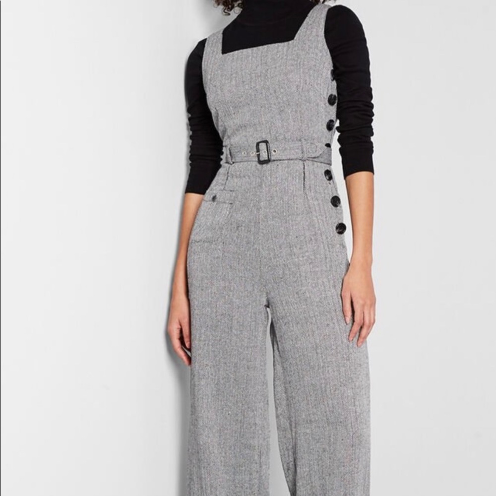 NWT Herringbone Jumpsuit w/ pockets